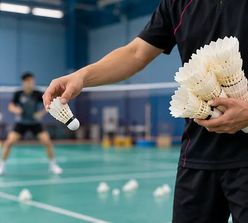 Badminton multi-shuttle training drills for players
