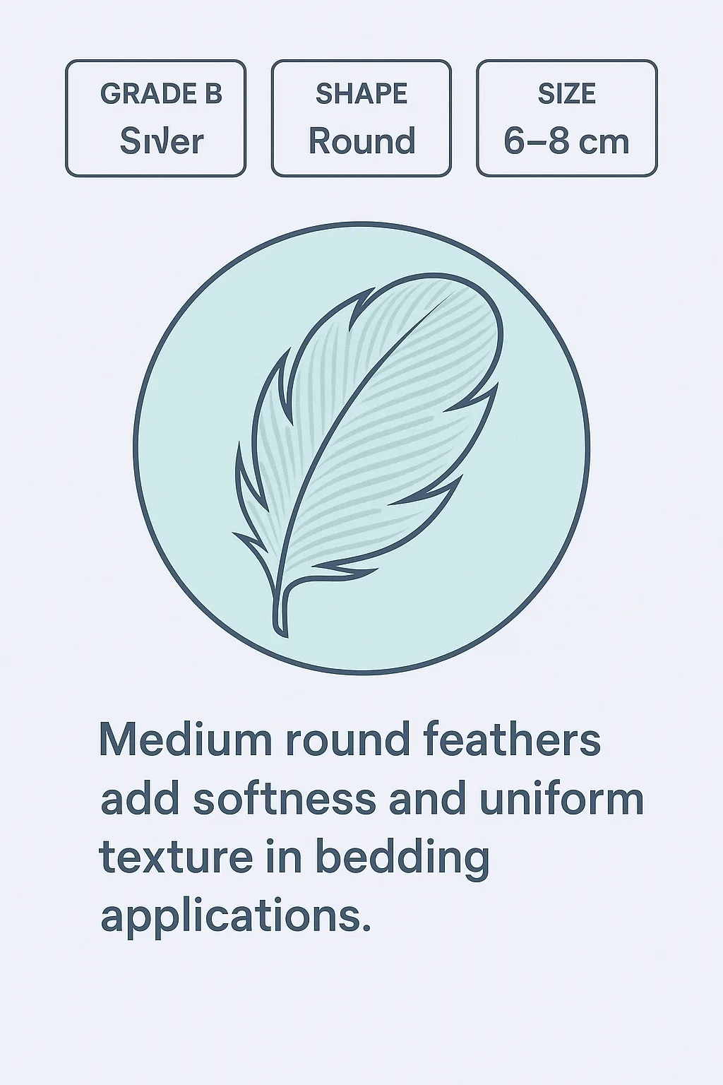 Feather material illustration